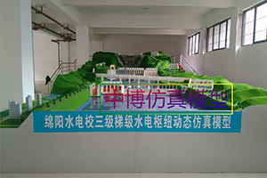 9三级梯级开发水利枢纽仿真模型